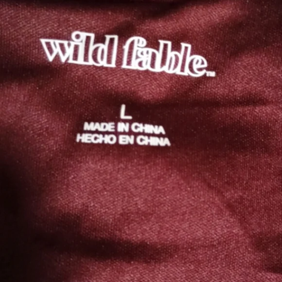 Wild Fable Burgundy Ruched Dress - Picture 2 of 4